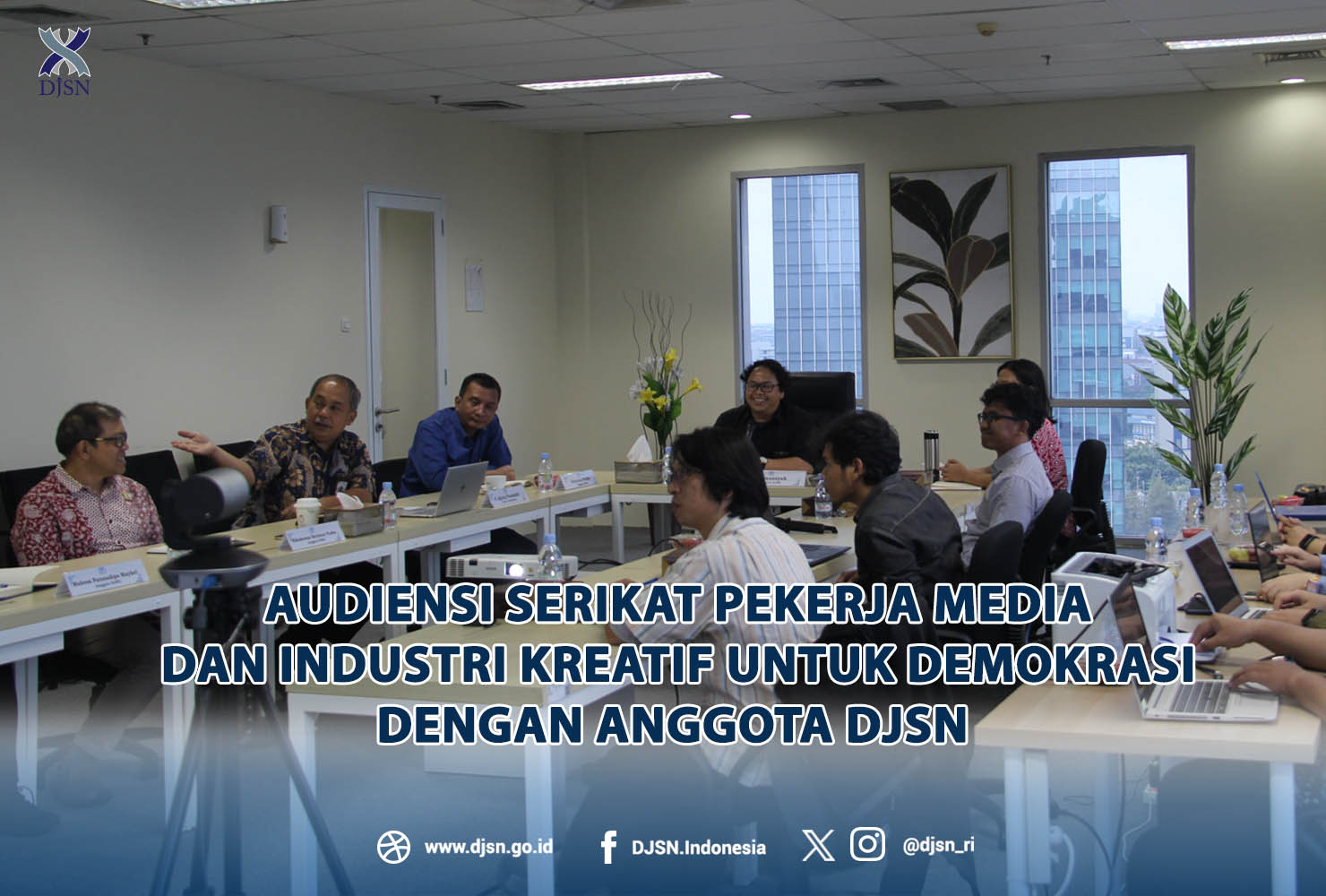 Audiensi Serikat Pekerja Media dan Industri Kreatif Untuk Demokrasi dengan Anggota DJSN
